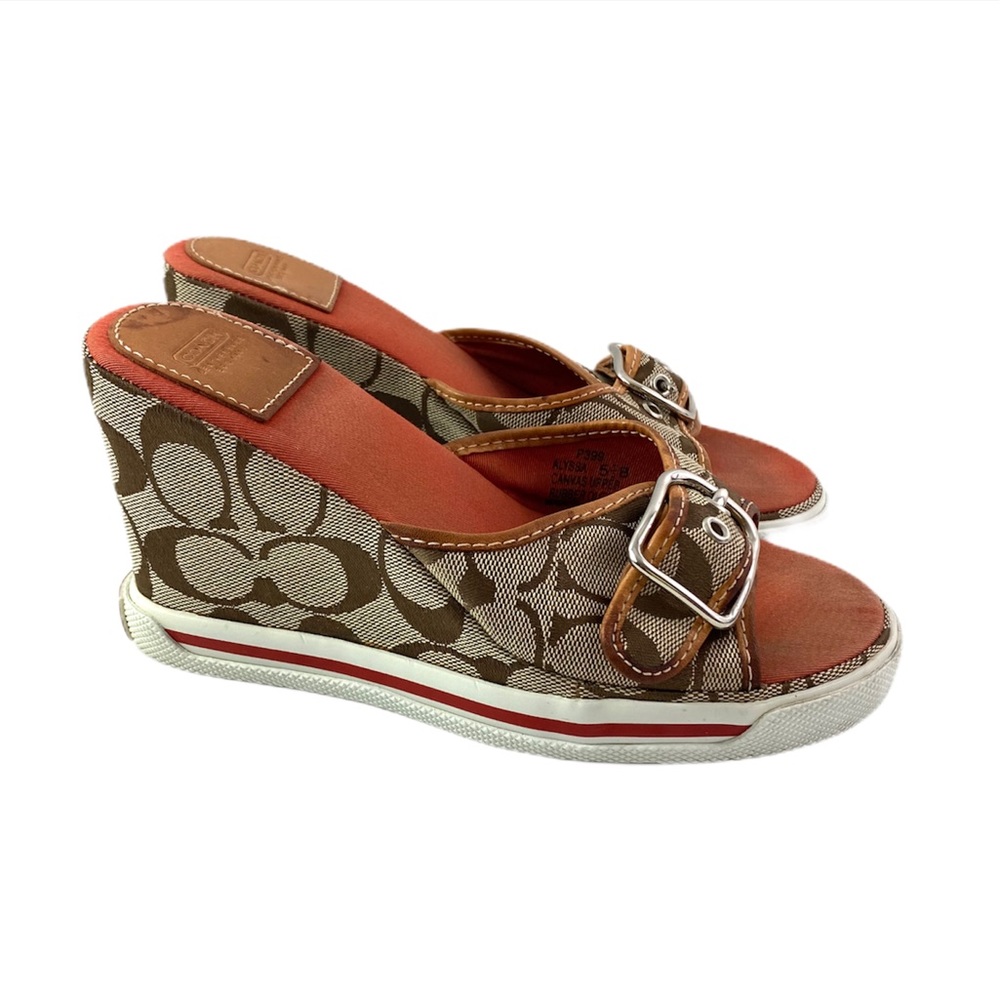 COACH Alyssa Logo Wedge size 5.5